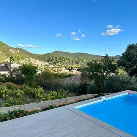Casa de Férias L'esquirol With View And Pool , Cleaning Included Roquebrun